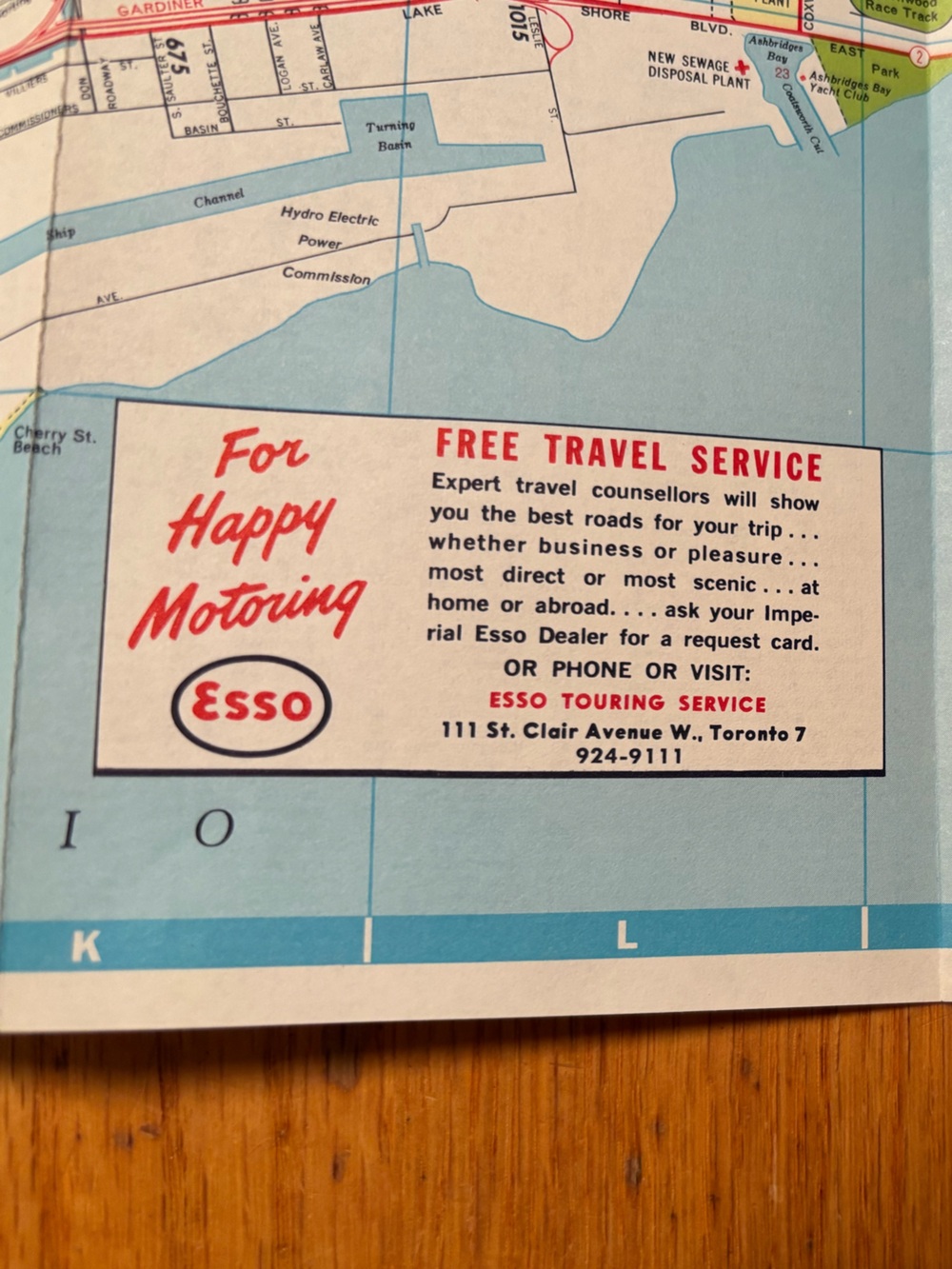 Vintage 1966 District Map of Toronto and Vicinity by Rolph Clark Stone - Picture 8 of 11